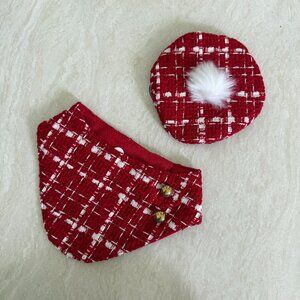 Dog Bandana and Barret Set